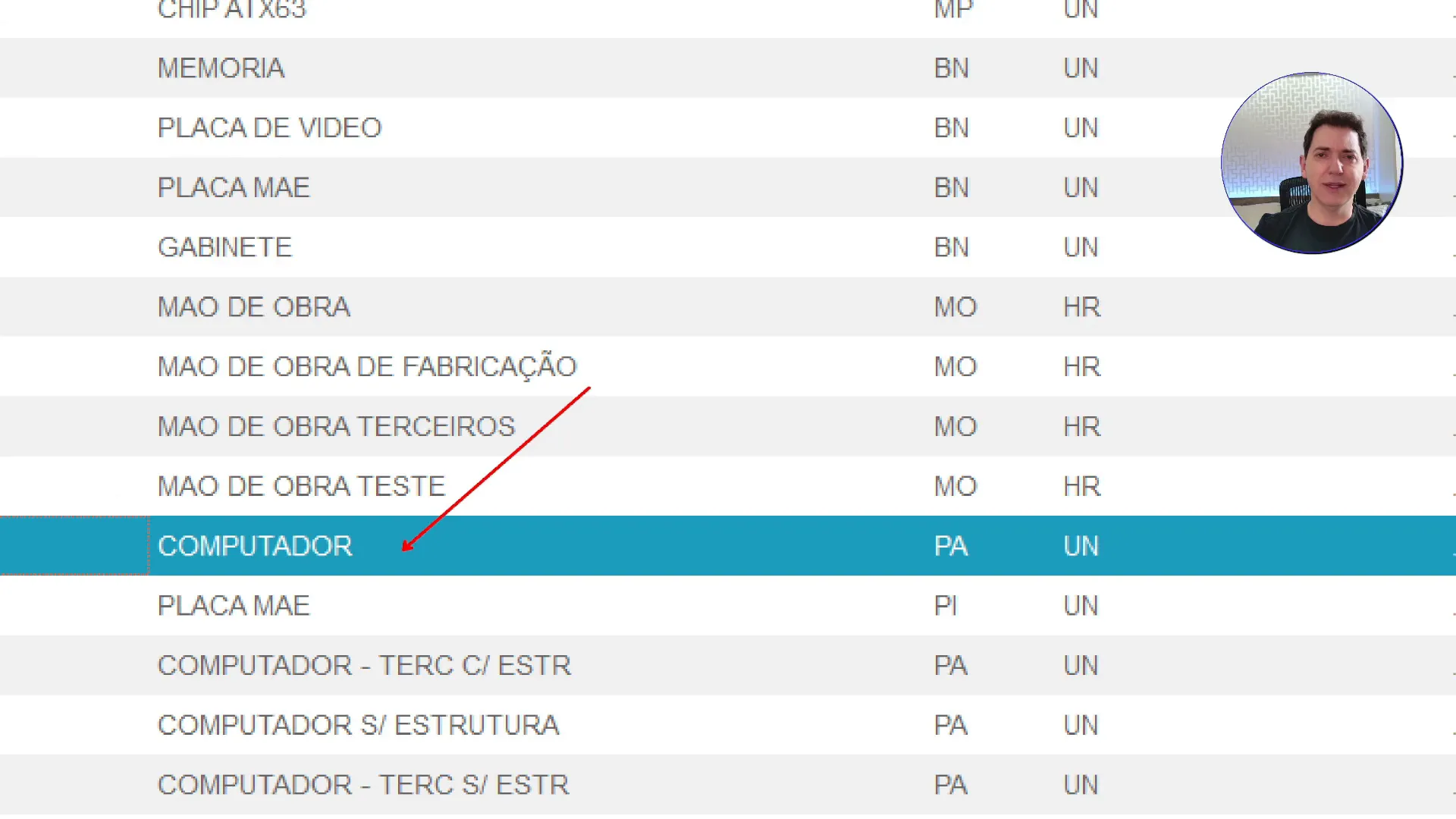 Exemplo de Produto Industrializado: Computador