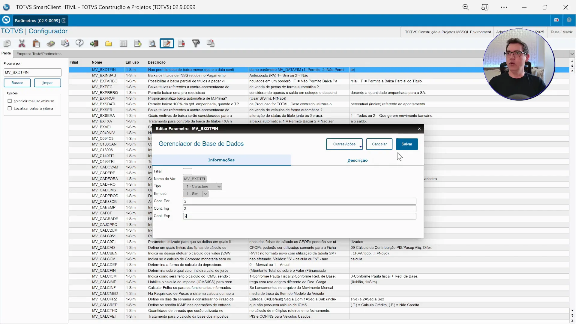 Parâmetro MV_BXDTFIN