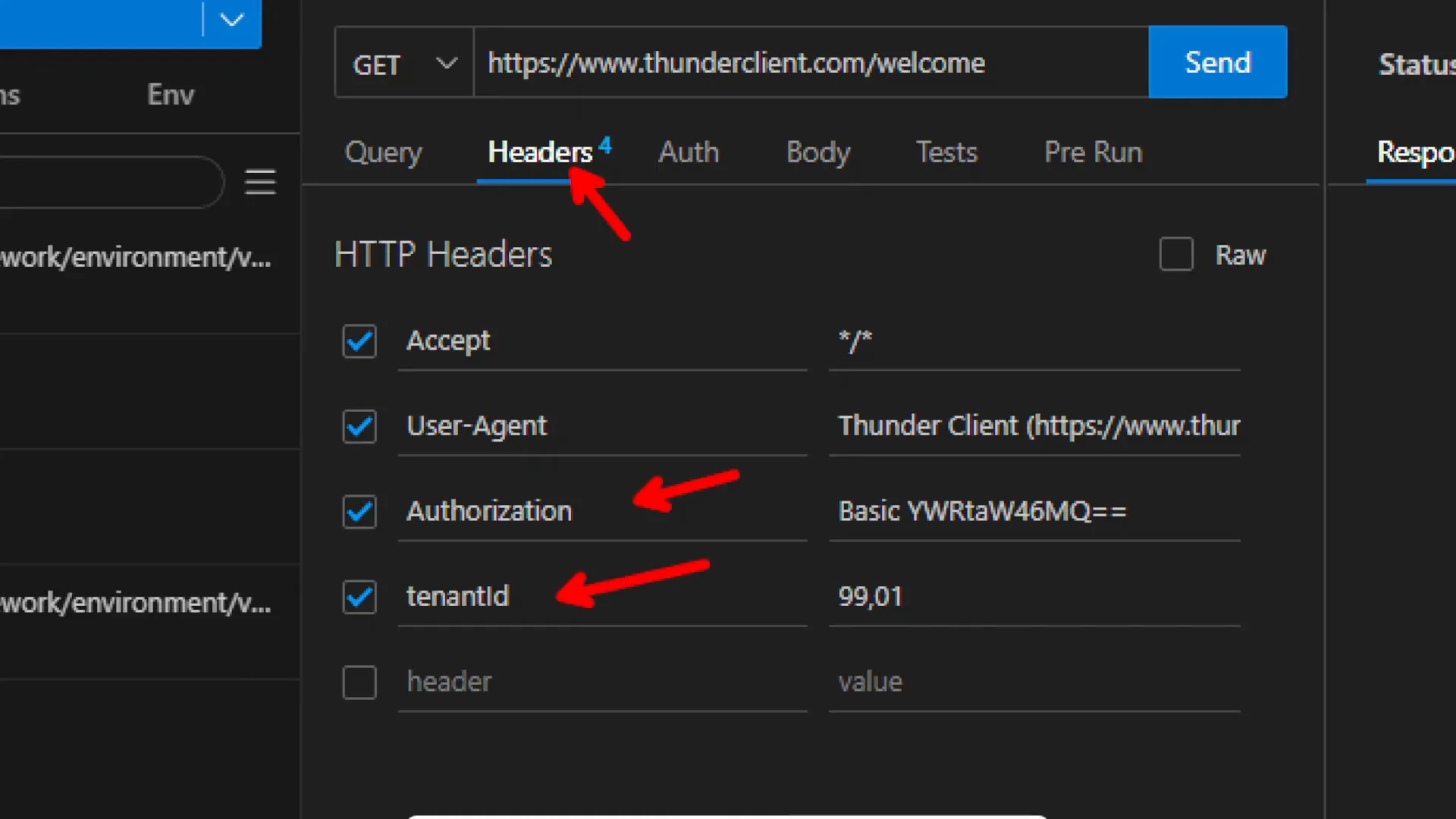 Consulta de companhias via REST no VS Code