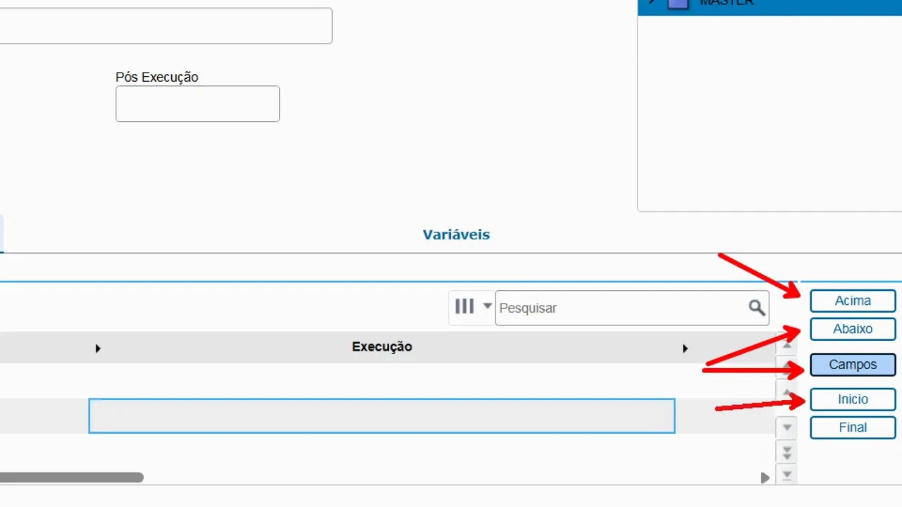 Janela de consulta de campos no configurador do M.I.L.E. com destaque no campo A1_COD e propriedades para mapeamento